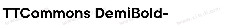 TTCommons DemiBold字体转换